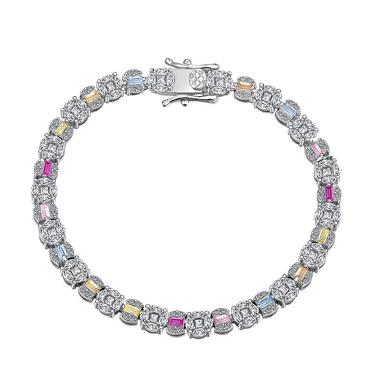 [Elite]Dazzling Radiant Multi Cut Daily Bracelet