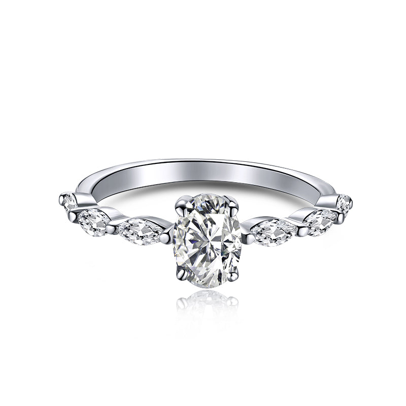 [Elite]0.75 Carat Luxurious Vibrant Elongated Cushion Cut Daily Ring