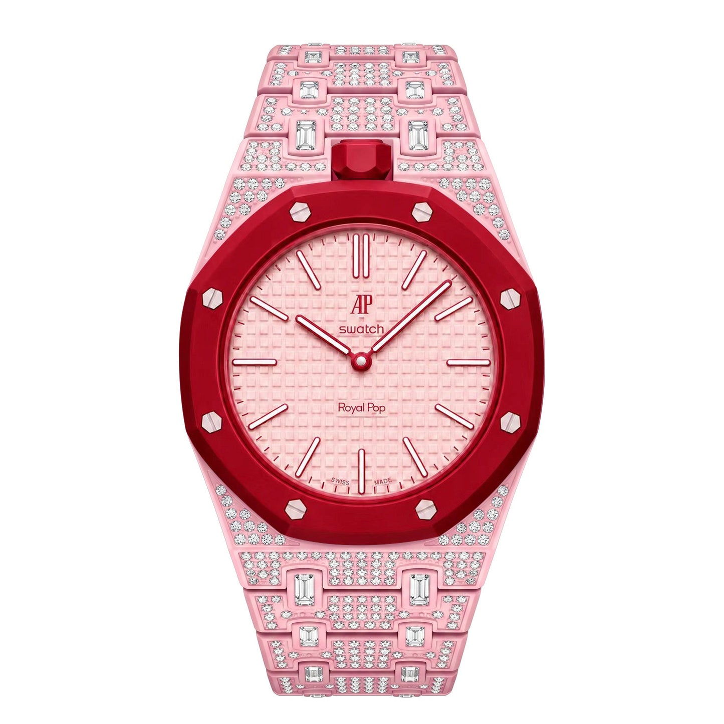 [Elite]Royal Oak Pop Exclusive Bioceramic Case & Bioceramic Strap Full Diamond