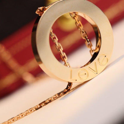 [Elite]LOVE NECKLACE ADJUSTABLE ROSE GOLD