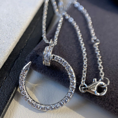 [Elite]JUSTE NECKLACE SILVER DIAMONDS