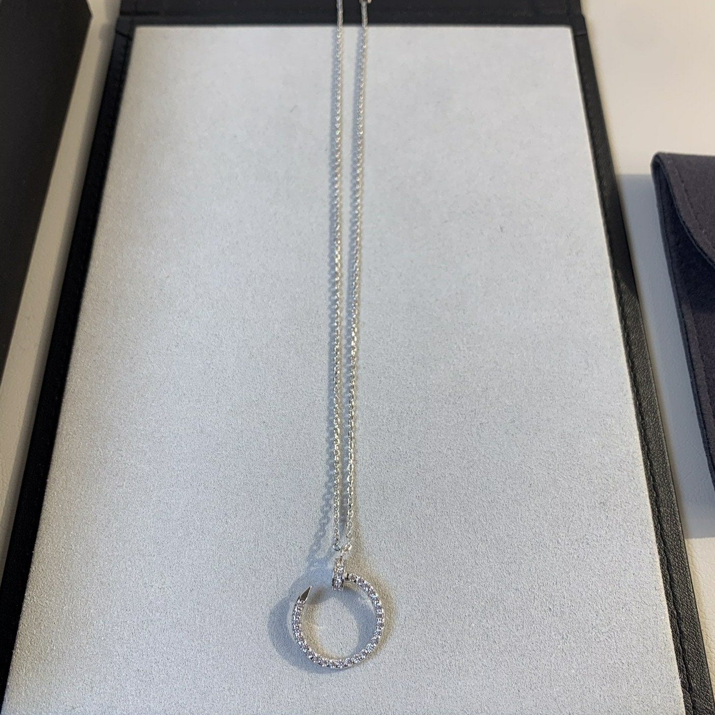 [Elite]JUSTE NECKLACE SILVER DIAMONDS