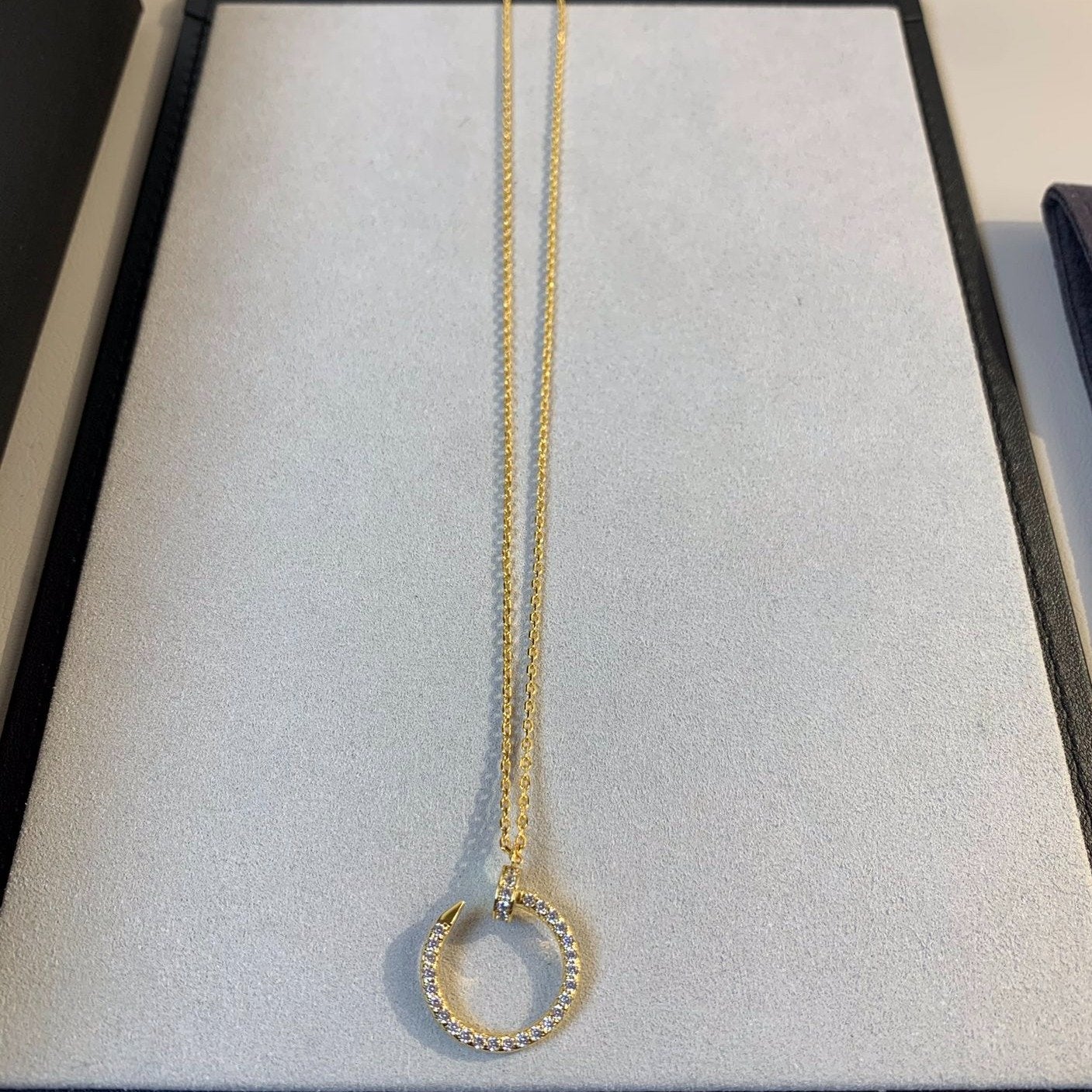 [Elite]JUSTE NECKLACE GOLD DIAMONDS