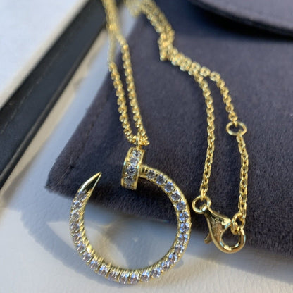 [Elite]JUSTE NECKLACE GOLD DIAMONDS