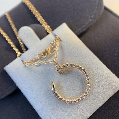 [Elite]JUSTE NECKLACE PINK GOLD DIAMONDS