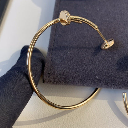 [Elite]JUSTE EARRINGS GOLD DIAMONDS 1.8MM
