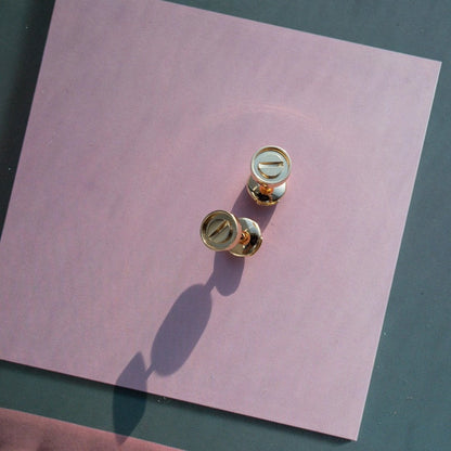 [Elite]LOVE EARRINGS PINK GOLD 10MM