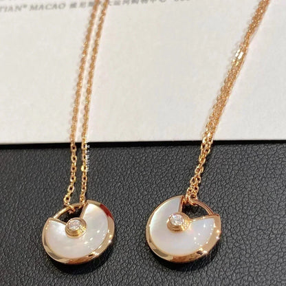 [Elite]AMULETTE ROSE GOLD MOP NECKLACE