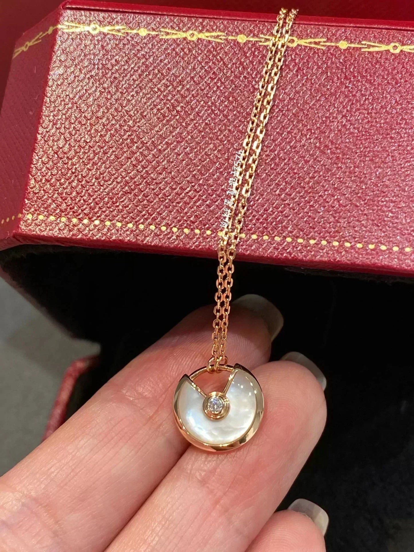 [Elite]AMULETTE ROSE GOLD MOP NECKLACE