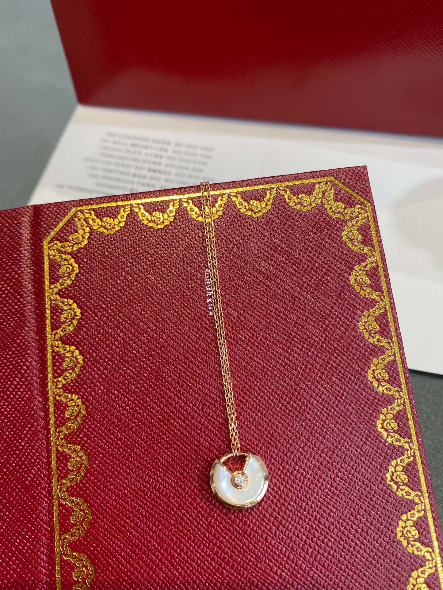[Elite]AMULETTE ROSE GOLD MOP NECKLACE