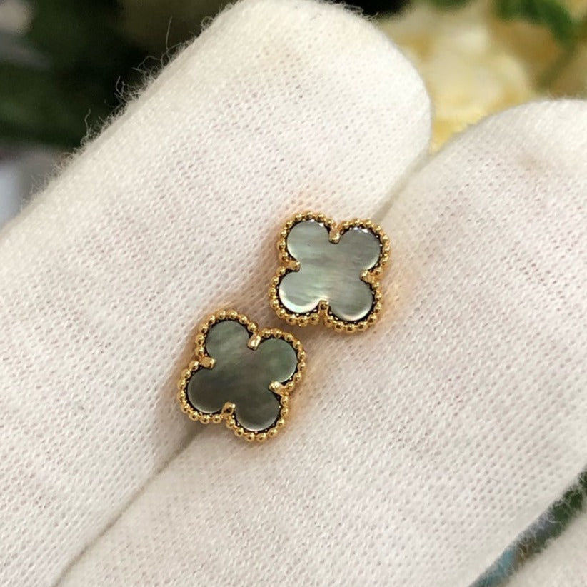 [Elite]CLOVER MINI GOLD EARRINGS