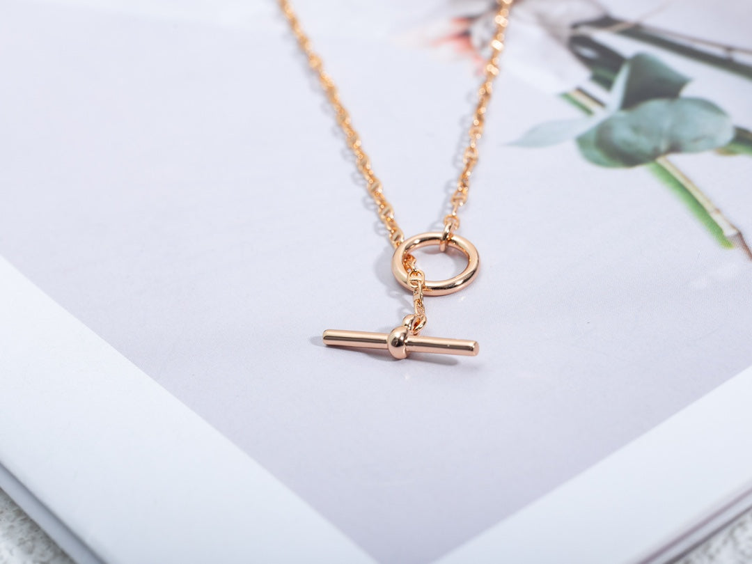[Elite]ECHAPPEE NECKLACE PINK GOLD