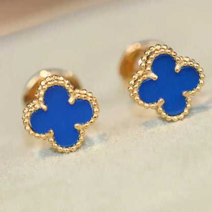 [Elite]CLOVER MINI 9.5MM TURQUOISE EARRINGS