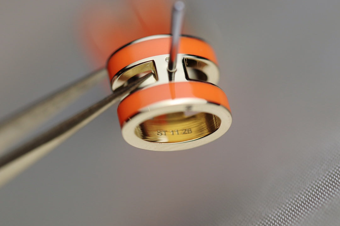 [Elite]MINI POP H EARRINGS ORANGE
