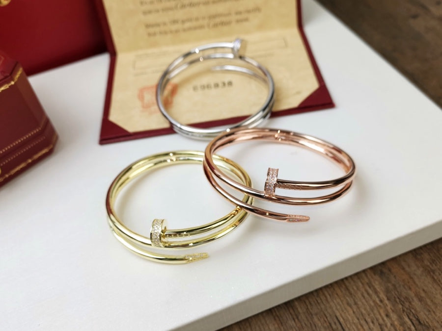 [Elite]JUSTE BRACELET 3.5MM DOUBLE ROW DIAMOND