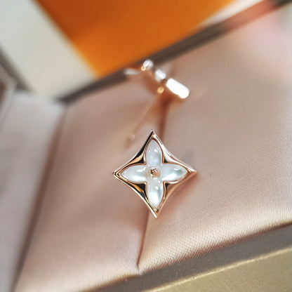 [Elite]STAR MOP PINK GOLD EARRINGS