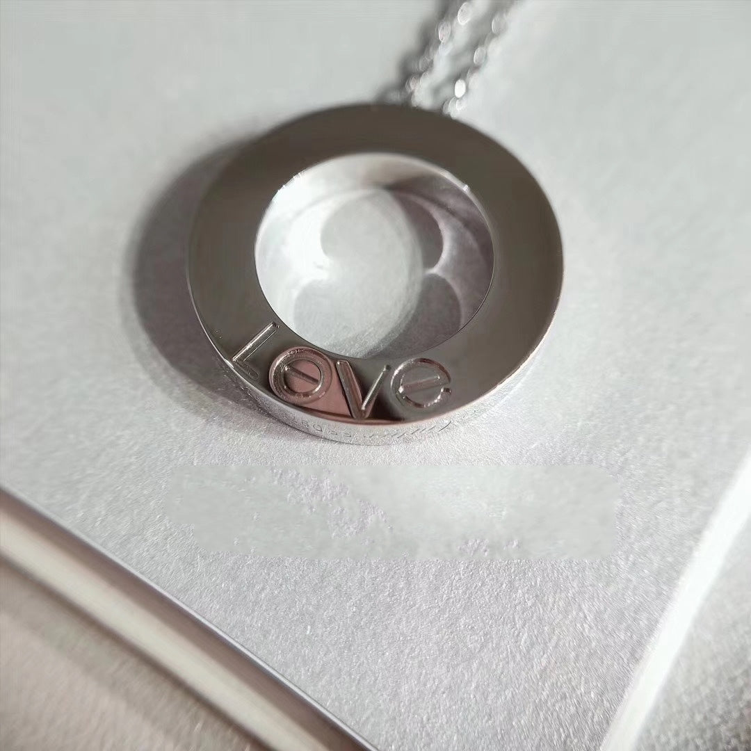[Elite]LOVE NECKLACE ADJUSTABLE SILVER