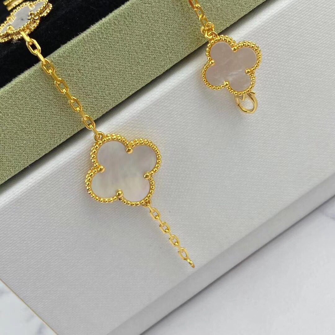 [Elite]MAGIC CLOVER MOP GOLD BRACELET 5 MOTIFS