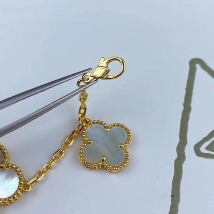[Elite]MAGIC CLOVER MOP GOLD BRACELET 5 MOTIFS
