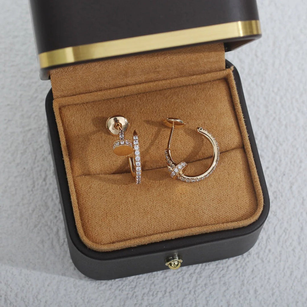 [Elite]JUSTE FULL DIAMOND SMALL EARRINGS