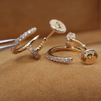 [Elite]JUSTE FULL DIAMOND SMALL EARRINGS