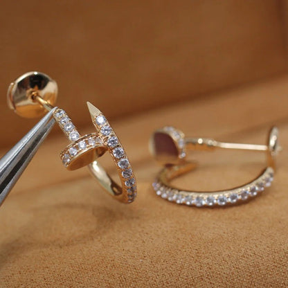 [Elite]JUSTE FULL DIAMOND SMALL EARRINGS