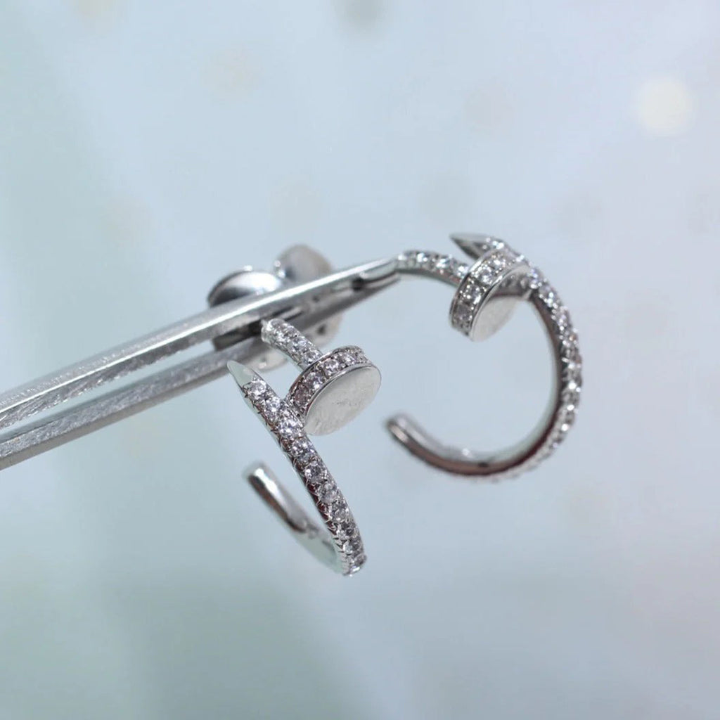 [Elite]JUSTE FULL DIAMOND SMALL EARRINGS