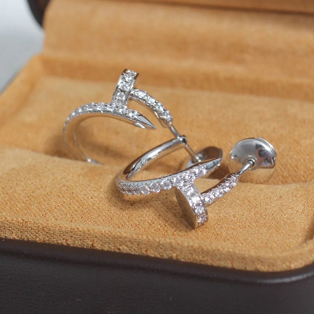 [Elite]JUSTE FULL DIAMOND SMALL EARRINGS