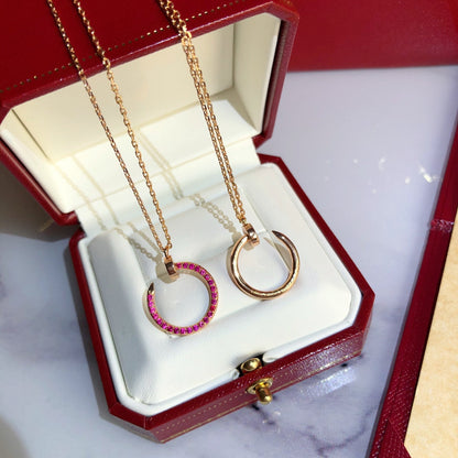 [Elite]JUSTE NECKLACE RED FULL DIAMONDS