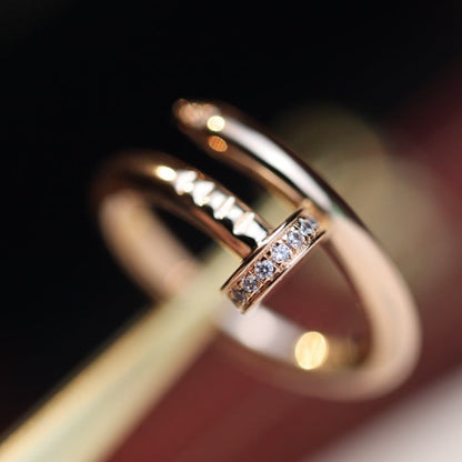 [Elite]JUSTE RING 2.65MM PINK GOLD DIAMOND