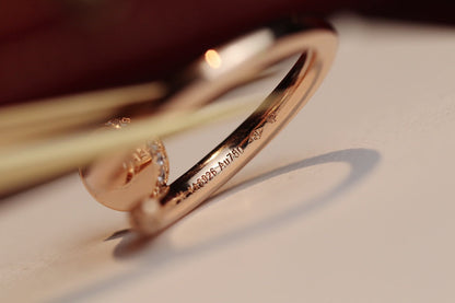 [Elite]JUSTE RING 2.65MM PINK GOLD DIAMOND