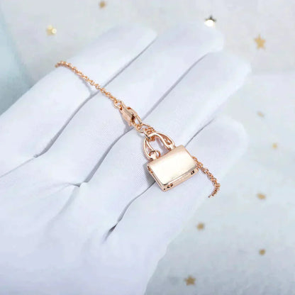 [Elite]AMULETTE PEDANT ROSE GOLD NECKLACE