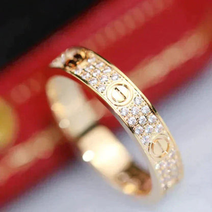 [Elite]LOVE RING 4.0MM DIAMOND PAVED