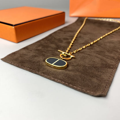 [Elite]CHAINE VERSO BLACK CERAMIC NECKLACE