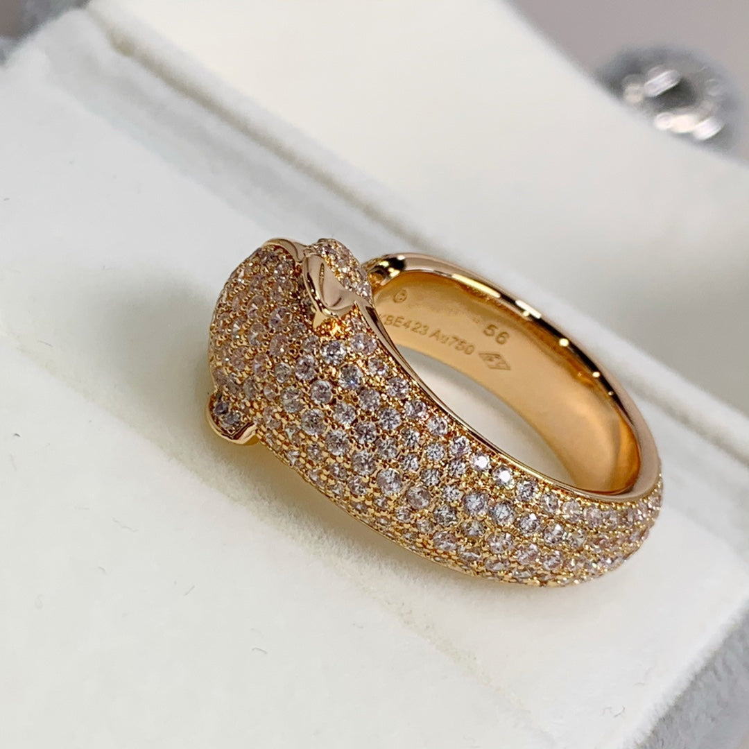 [Elite]PANTHERE PINK GOLD DIAMOND RING