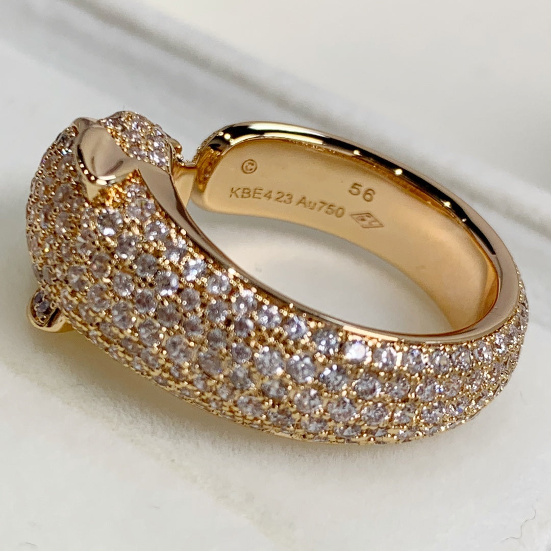 [Elite]PANTHERE PINK GOLD DIAMOND RING