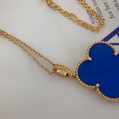 [Elite]CLOVER 25MM NECKLACE TURQUOISE ROSE GOLD