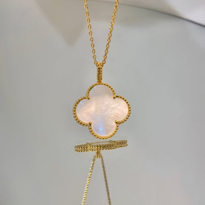 [Elite]CLOVER 25MM MOP LARGE PENDANT NECKLACE