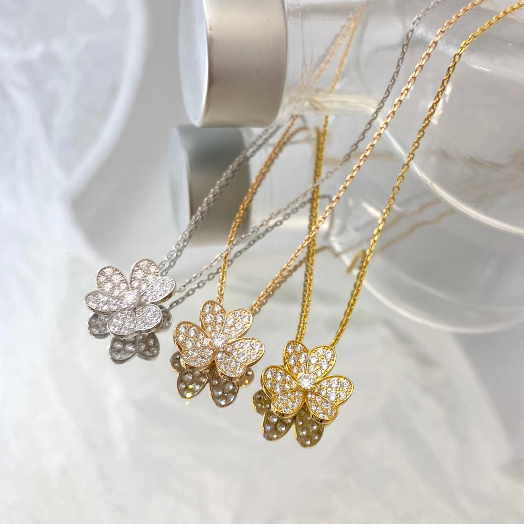 [Elite]FLOWER DIAMOND NECKLACE