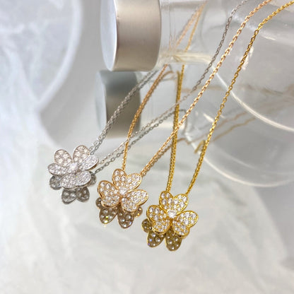 [Elite]FLOWER DIAMOND NECKLACE