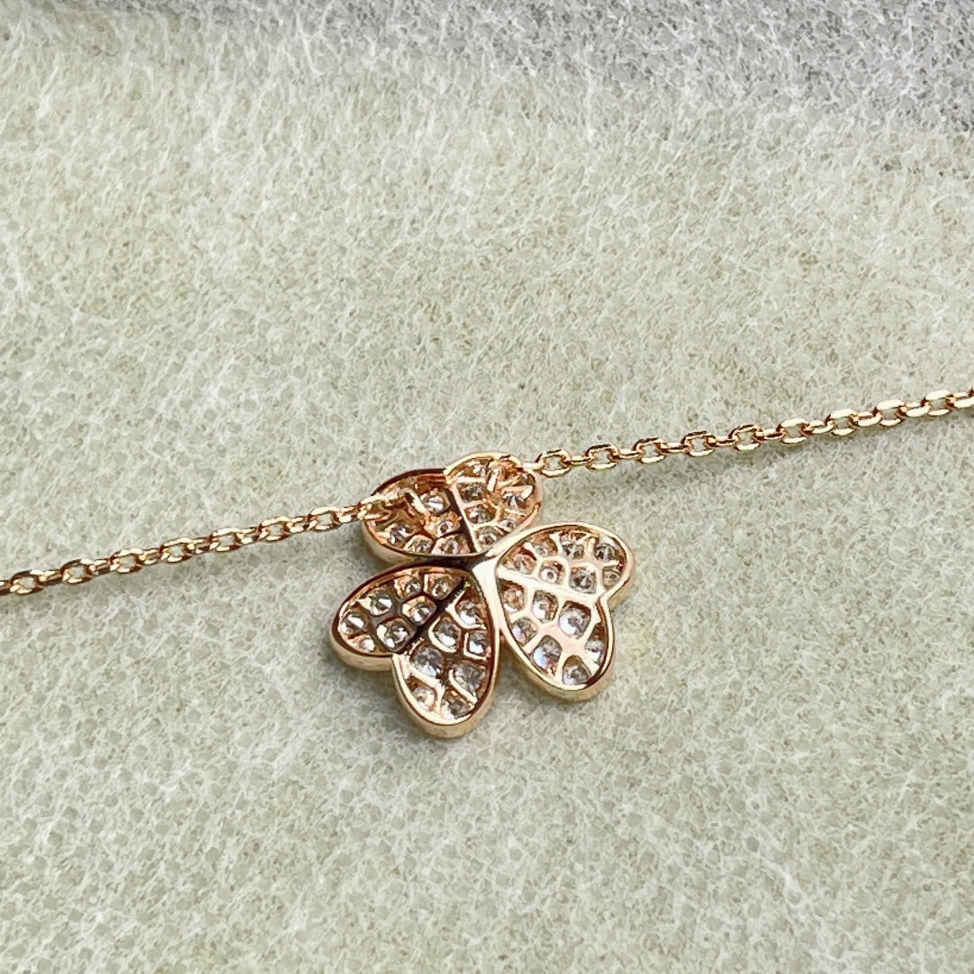 [Elite]FLOWER DIAMOND NECKLACE