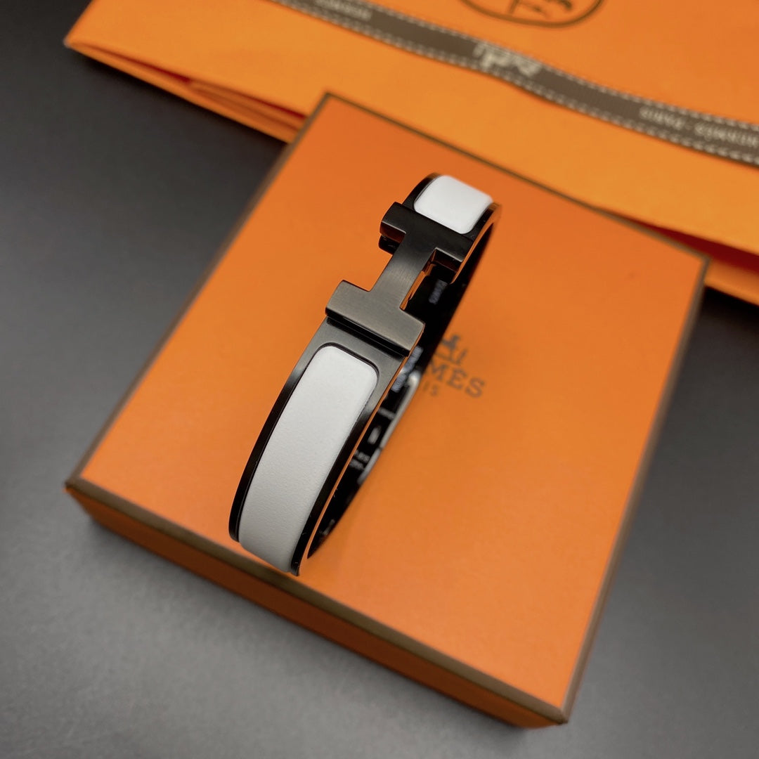 [Elite]H BRACELET 12MM BLACK WHITE CERAMIC