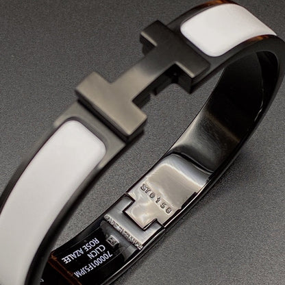 [Elite]H BRACELET 12MM BLACK WHITE CERAMIC
