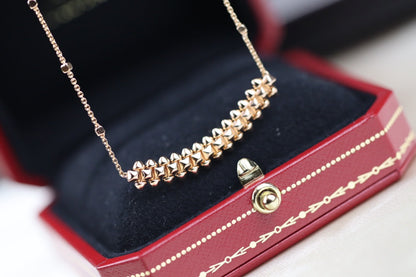 [Elite]CLASH PINK GOLD NECKLACE