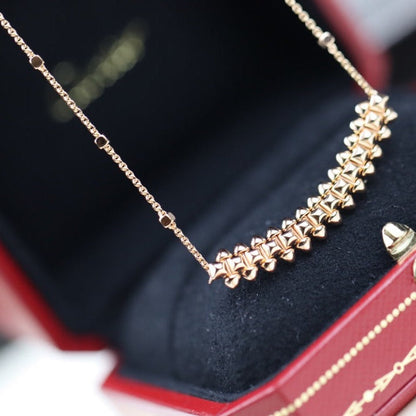 [Elite]CLASH PINK GOLD NECKLACE
