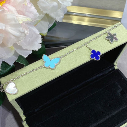 [Elite]LUCKY SPRING SILVER BRACELET 4 MOTIF