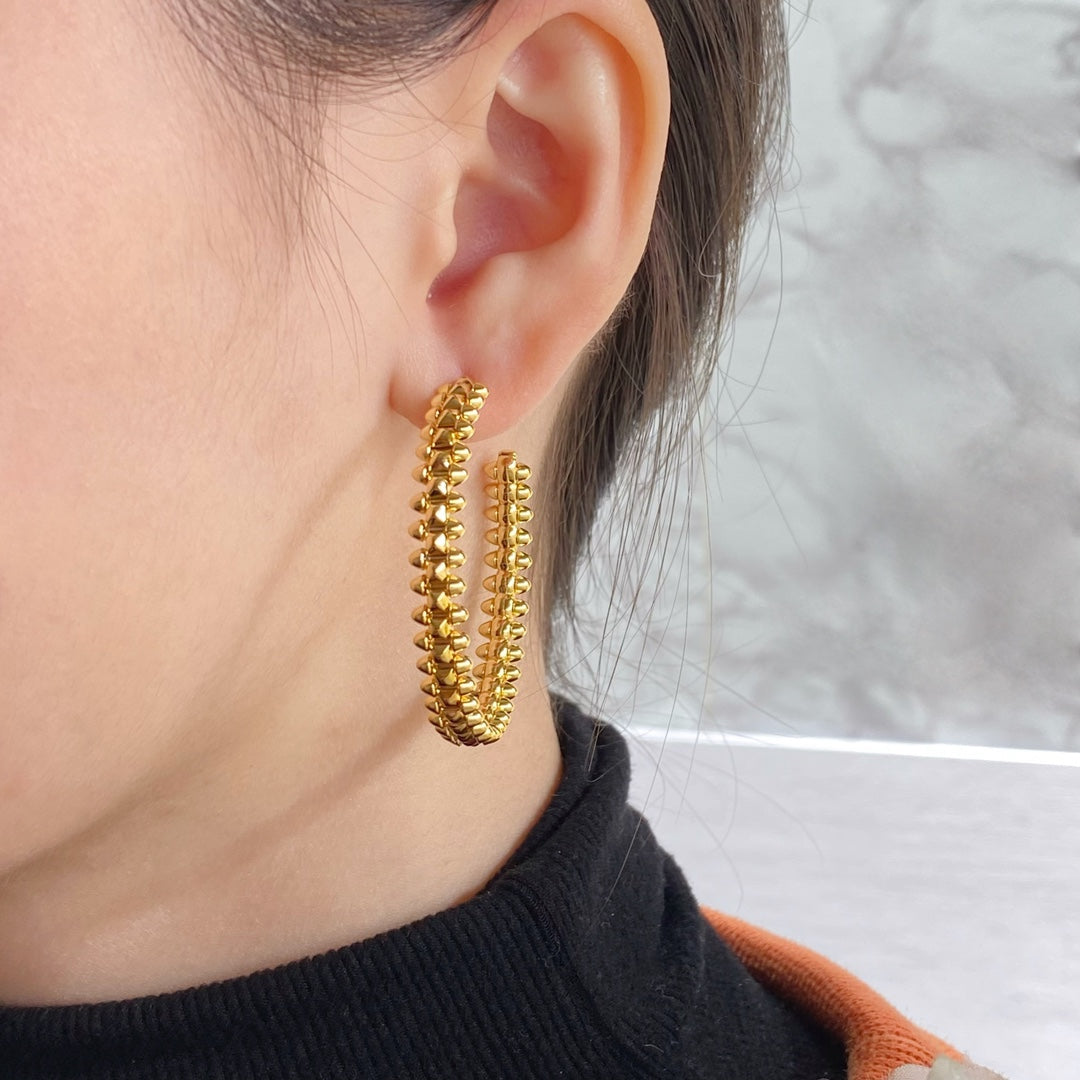 [Elite]CLASH LARGE HOOP EARRINGS