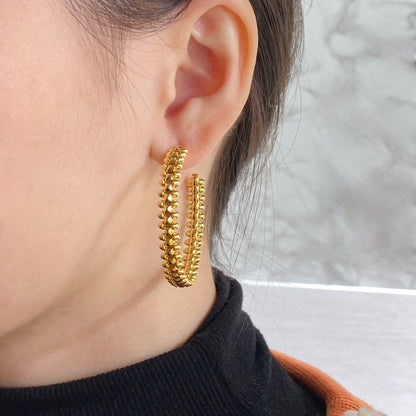 [Elite]CLASH LARGE HOOP EARRINGS