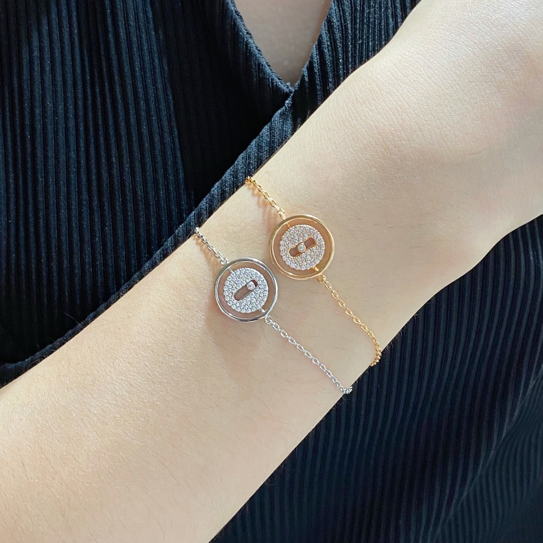 [Elite]LUCKY MOVE DIAMOND PAVED BRACELET