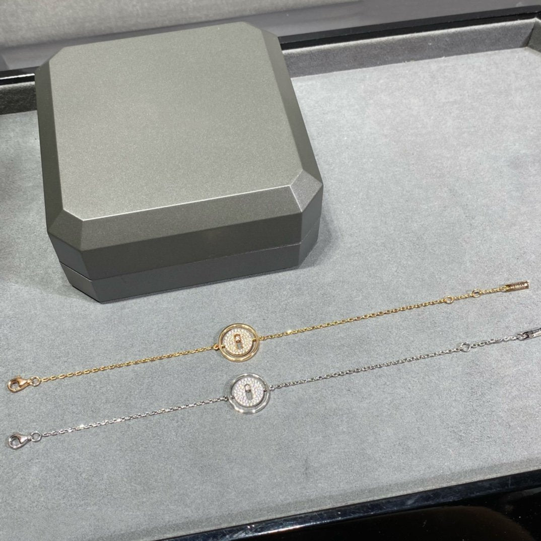 [Elite]LUCKY MOVE DIAMOND PAVED BRACELET